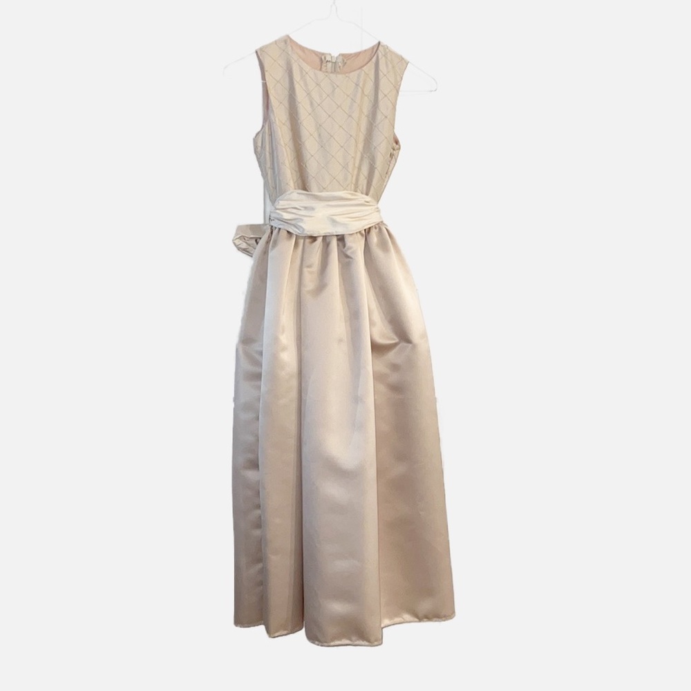 NEW - Flower Girl Party Dress - Ivory with Bow - Custom Made